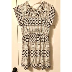 Black & White Patterned Dress